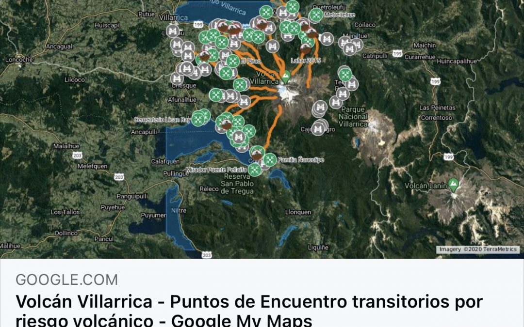 Presentan Moderno mapa con puntos de encuentro fue diseñado para los vecinos de Pucura, Traitraico y Mili Mili en caso de erupción volcánica