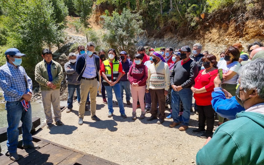 Municipalidad de Panguipulli inaugura puente en Trafún