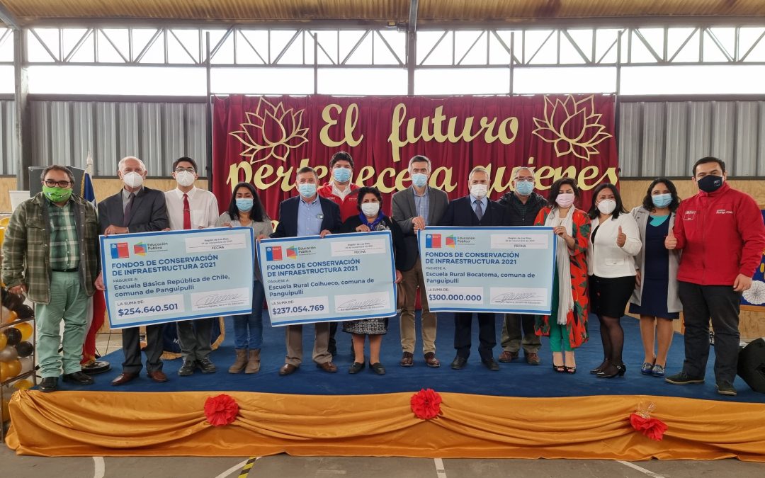 Municipalidad de Panguipulli destaca 3 establecimientos de la comuna que se adjudicaron proyectos de conservación de infraestructura