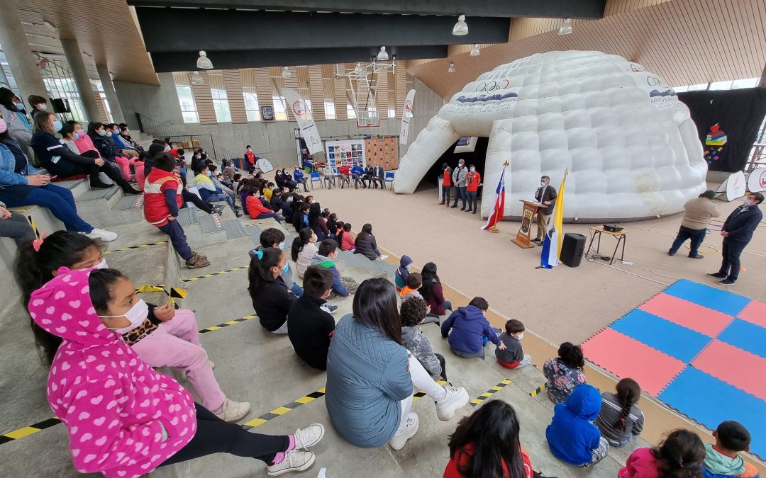 Panguipulli es la primera comuna de la región visitada por el Museo Olímpico itinerante
