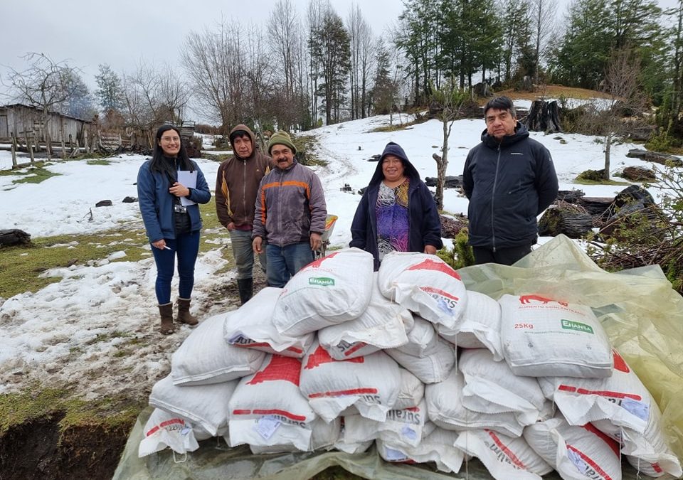 Declaración pública: Entrega de concentrado para animales en zona cordillerana afectada por intensas nevadas