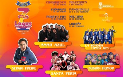 Amar Azul, Santaferia, Sergio Freire y grupos locales destacan para este fin de semana en Festival Sietelagos de Panguipulli
