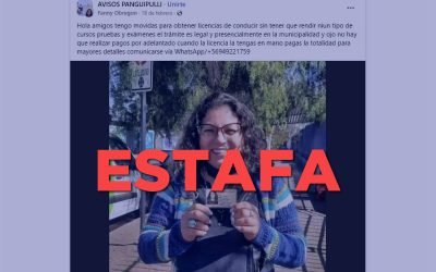 Municipalidad de Panguipulli alerta sobre estafa donde individuos se hacen pasar por funcionarios municipales para sacar licencias de conducir