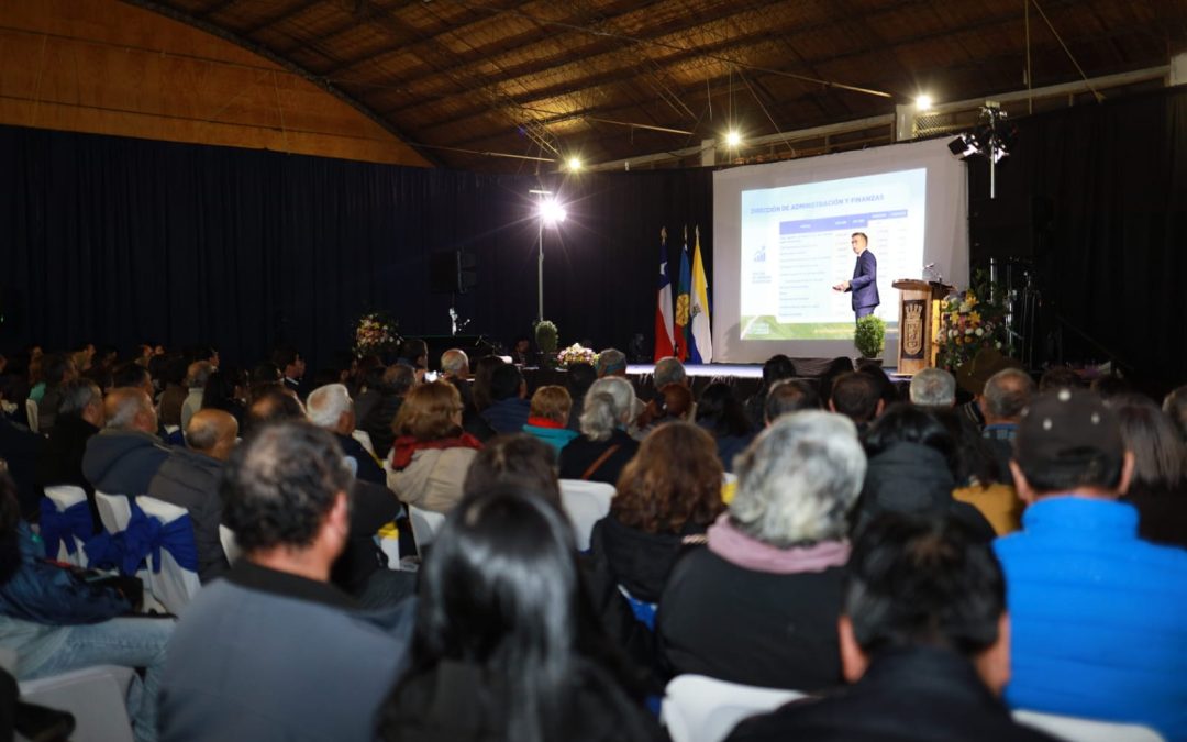 En Cuenta Pública Alcalde Pedro Burgos Vásquez destacó avances en infraestructura pública, sociales, seguridad pública y medioambientales