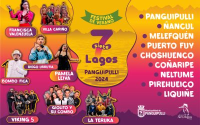 Municipalidad de Panguipulli presentó Festival Siete Lagos 2024 con Francisca Valenzuela y Villa Cariño como artistas estelares