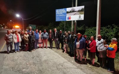Municipalidad de Panguipulli y Subdere inauguraron nuevas luminarias led desde villa Palguin hasta el ingreso a sector Huerquehue