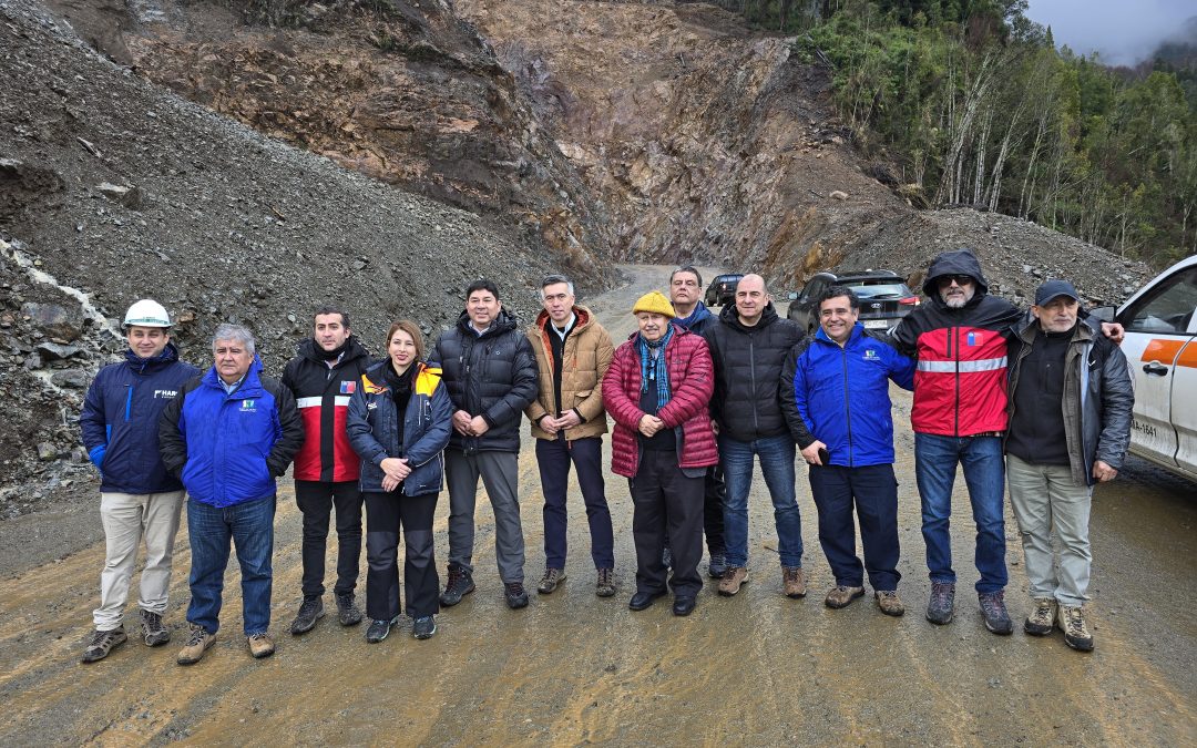 Autoridades locales y nacionales visitaron avances en obras de la ruta Choshuenco – Riñihue