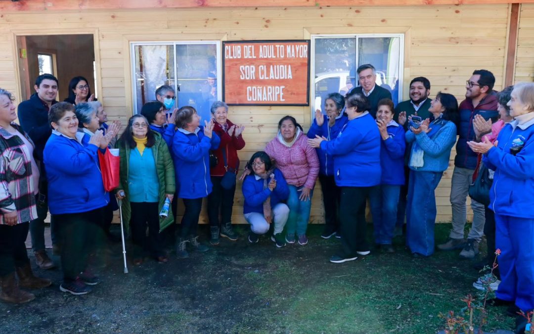 Municipalidad de Panguipulli inauguró nueva sede del Club del Adulto Mayor “Sor Claudia” en Coñaripe