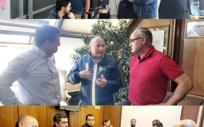 Alcalde Valdivia evalúa innovaciones en software de seguridad y aplicaciones en Temuco