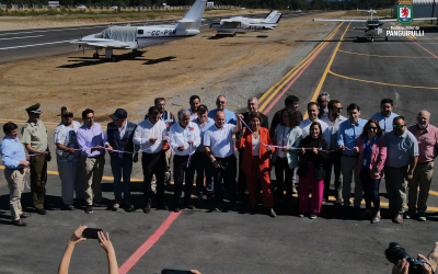 Alcalde Valdivia inauguró renovado Aeródromo de Panguipulli