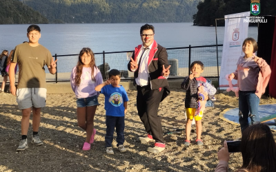 Risas y diversión en Puerto Fuy con el Payaso Corchete y el Pirata Buen Terco