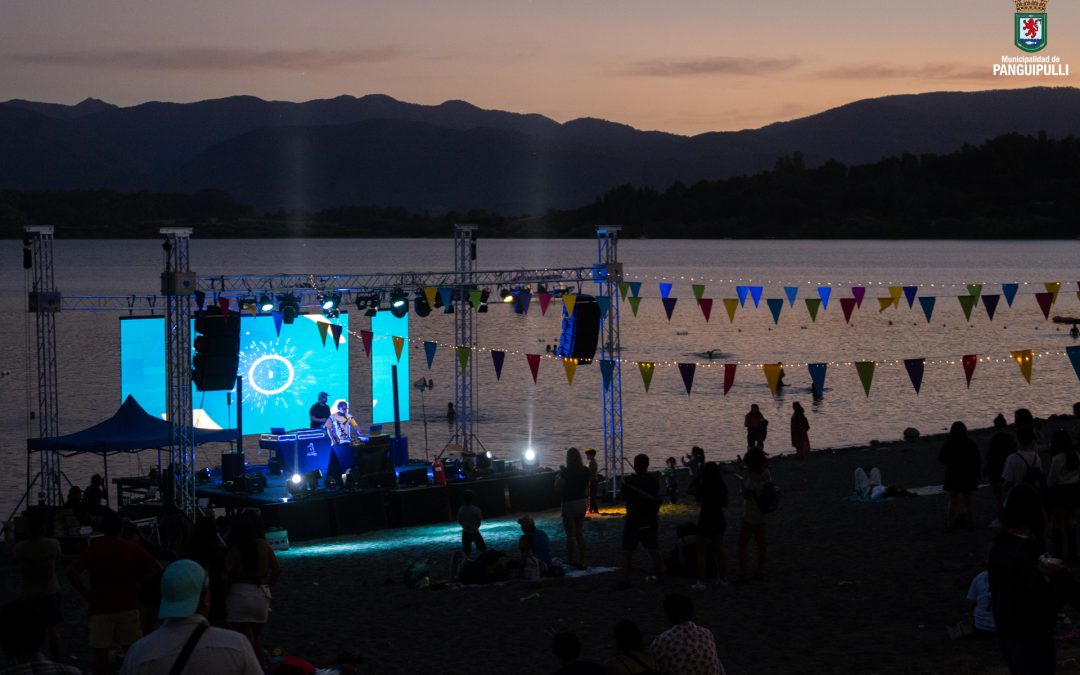 Suntech hizo vibrar a la Playa Grande de Panguipulli