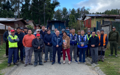 Funcionarios municipales despliegan gran operativo de limpieza en poblaciones Manuel Rodríguez y La Araucana