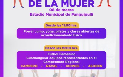 La Corporación de Deportes conmemorará el Día Internacional de la Mujer en el Estadio Municipal de Panguipulli