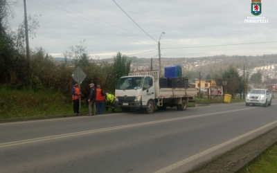 Ruta CH-203 más limpia: exitoso operativo del Departamento de Aseo y Ornato entre Ancacomoe y Coz Coz