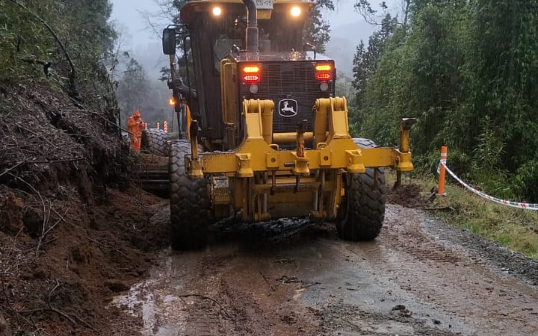 Ruta T-29 en Alto Pasa fue habilitada tras derrumbe nocturno