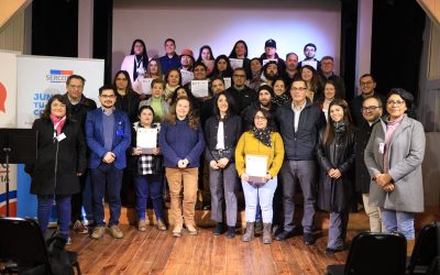 Ceremonia de certificación Escuelas Panguipulli del Centro de Negocios SERCOTEC Valdivia