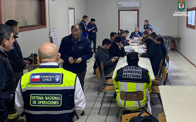 Municipalidad de Panguipulli y SENAPRED realizan primer simulacro de riesgo volcánico en la Región de Los Ríos