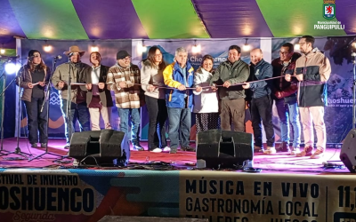 Alcalde Valdivia y autoridades inauguran Festival de Invierno en Choshuenco