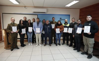 Vivimos la ceremonia de certificación del curso de Sistema de Comando de Incidentes Nivel Básico en Panguipulli