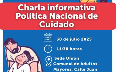 Participa de la charla informativa sobre la Política Nacional de Cuidados