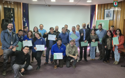 Funcionarios de Panguipulli participaron del primer encuentro de referentes municipales de Gestión de Riesgos de Desastres