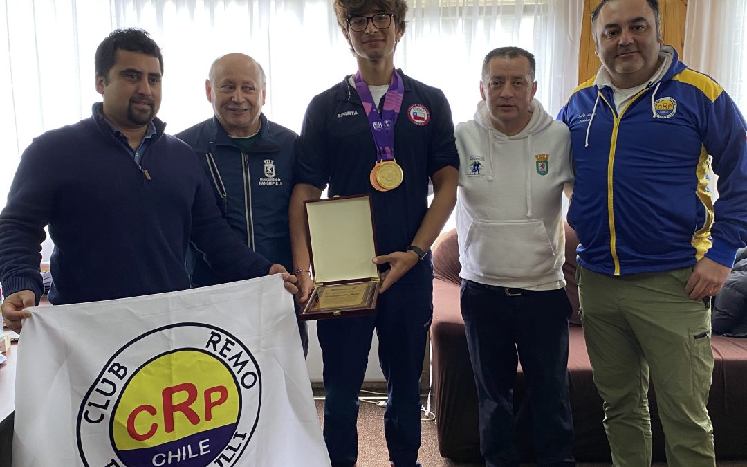Desde Panguipulli al oro panamericano: alcalde Valdivia recibió a Vicente De Jong tras su destacada participación en Panamericanos Junior 2025