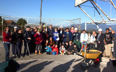 Se coloca la primera piedra del Proyecto Multicancha, Pasarela Mirador y Centro Comunitario en el Polígono Siete Lagos