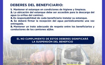 Prevención y uso responsable del agua potable en Panguipulli