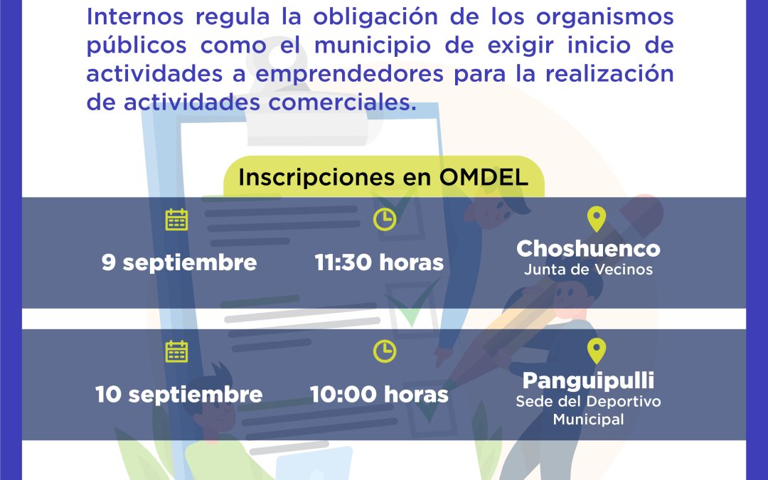 Municipalidad invita a capacitación junto al SII sobre nuevas exigencias tributarias