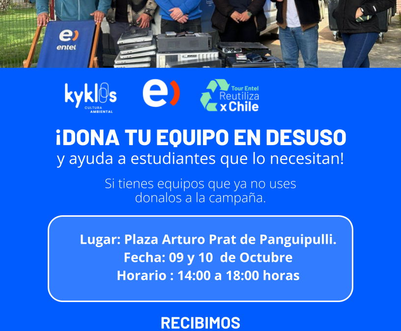 Súmate a la campaña solidaria de recolección de equipos en Panguipulli