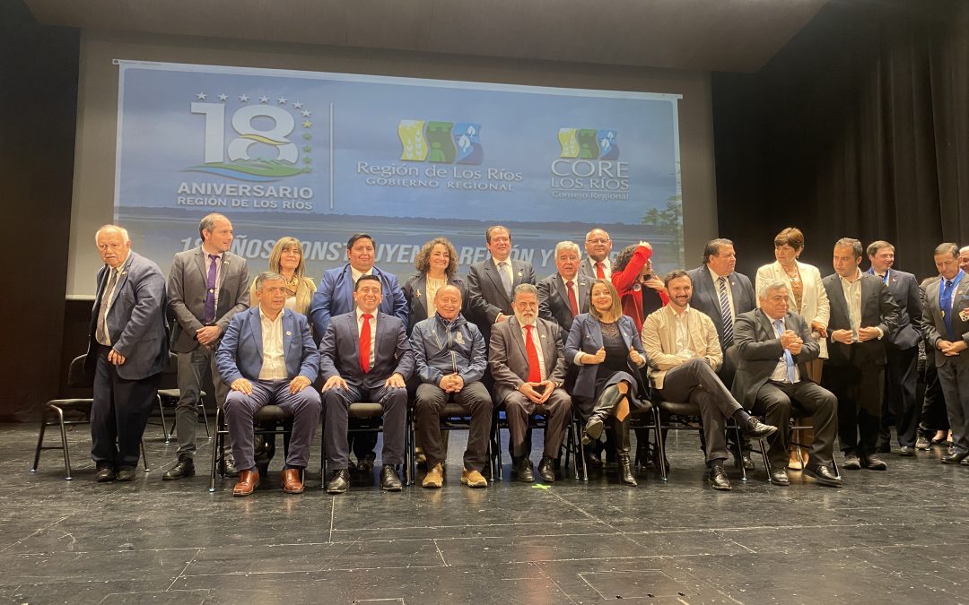 Alcalde Valdivia participó en sesión extraordinaria del CORE por el aniversario de la Región de Los Ríos