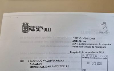Alcalde Valdivia insiste ante Ministra MOP preparación de pavimentación en Llongahue/Curihue, Los Tayos/Cudilelfu, Pichidollinco y Puyehue, entre otros