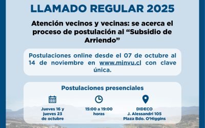 Postula al «Subsidio de Arriendo 2025»: revisa aquí fechas, requisitos y cómo postular