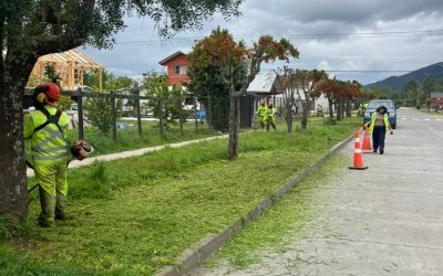 Municipalidad de Panguipulli realiza operativo de limpieza y hermoseamiento en Melefquén