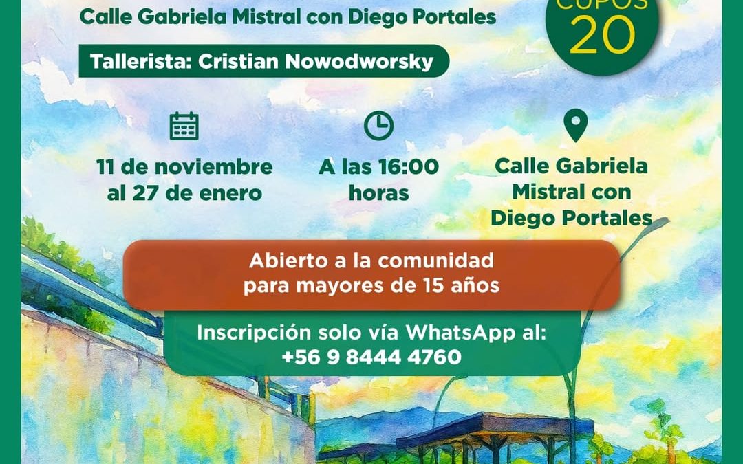 ¡Taller gratuito de muralismo patrimonial en Panguipulli!