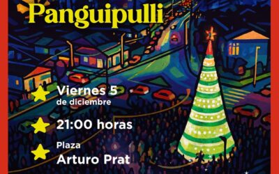 Atención vecinas y vecinos: se viene el encendido del árbol de Navidad en Panguipulli