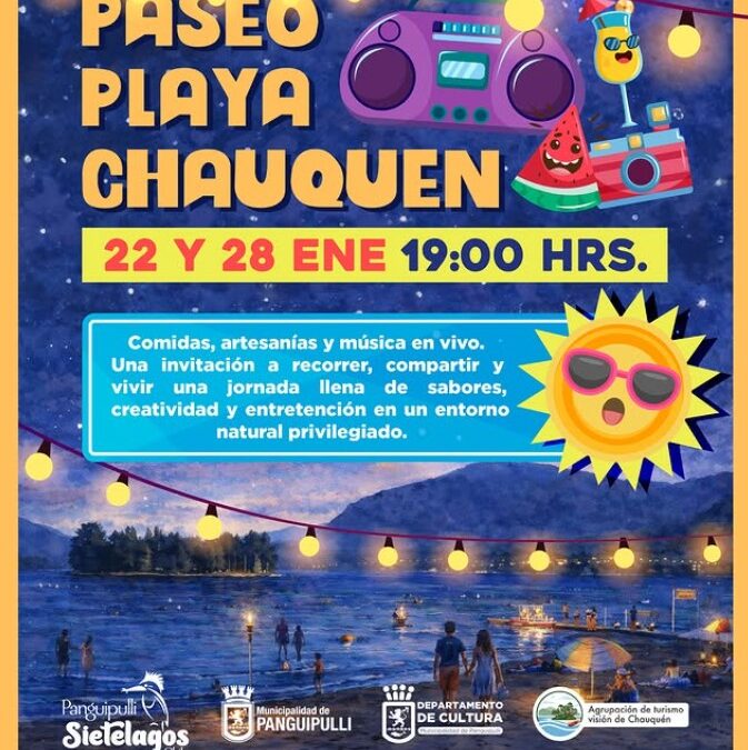 Atardeceres, ferias y terrazas en la arena: llega el Paseo Playa Chauquén.