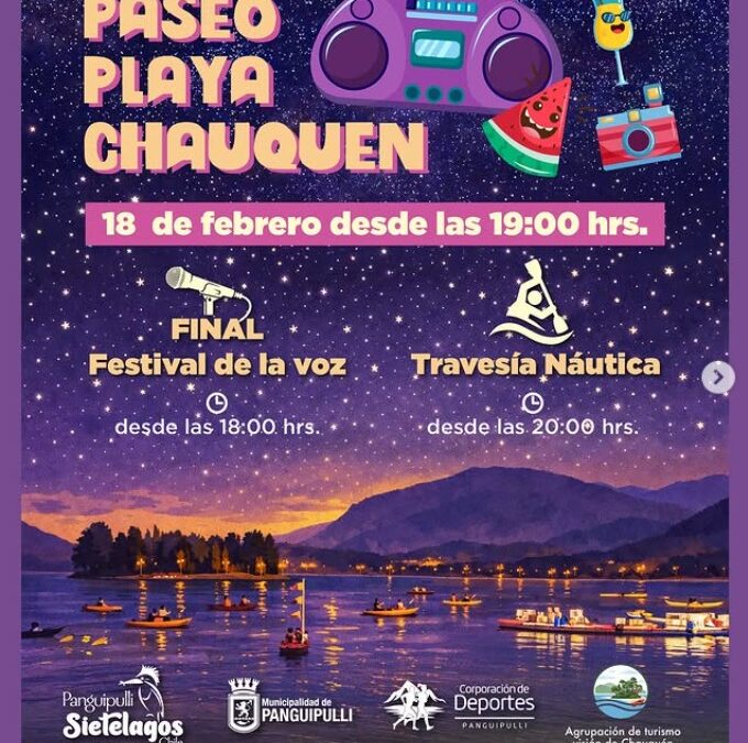 Atardeceres, ferias y terrazas en la arena: se viene la última jornada de «Paseo Playa Chauquén»