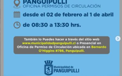 Ya comenzó el pago del Permiso de Circulación 2026 en Panguipulli