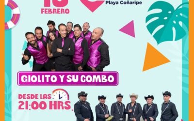 Coñaripe vivirá su «Show Playa 2026» junto a Giolito y su Combo y Los Toros del Sur