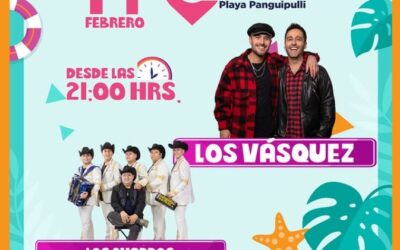 Los Vásquez junto a Los Charros de Luchito y Rafael animarán el Show Playa en la playa de Panguipulli