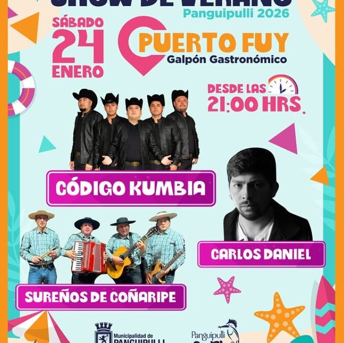 Puerto Fuy da el vamos: comienzan los «Shows de Verano 2026» en Panguipulli