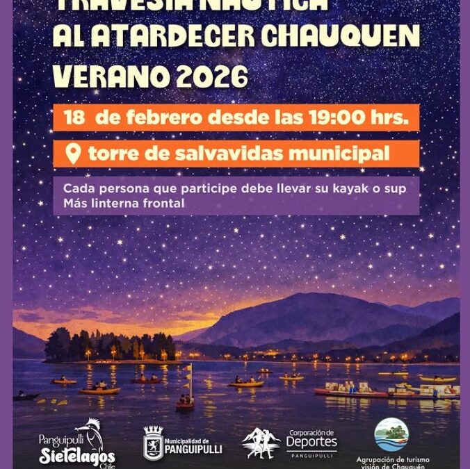 Vive la Travesía Náutica al Atardecer en Playa Chauquén.