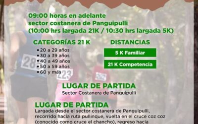 Panguipulli se prepara para la Media Maratón y Corrida Familiar este 7 de marzo