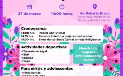 Gran cierre del Mes de la Mujer con actividades para toda la familia en la Costanera de Panguipulli