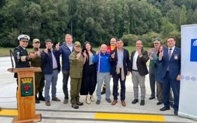 Nuevo punto de posada para Panguipulli: se inaugura moderna infraestructura aérea en retén de Carabineros de Choshuenco.