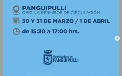 Ya comenzó el pago del Permiso de Circulación 2026 en Panguipulli