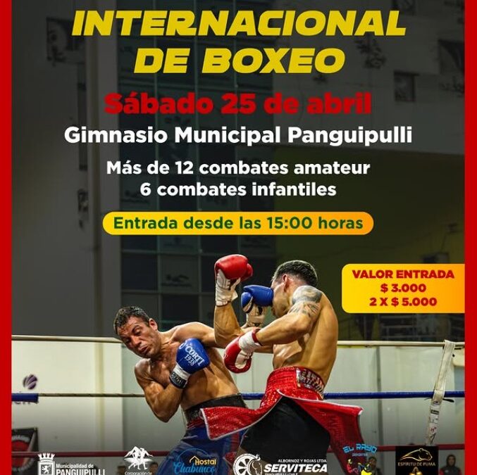 Panguipulli se prepara para una gran «Velada Internacional de Boxeo» el próximo 25 de abril