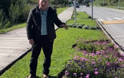 Alcalde Valdivia llama a cuidar áreas verdes, flores y ornamentación desde la Costanera de Panguipulli